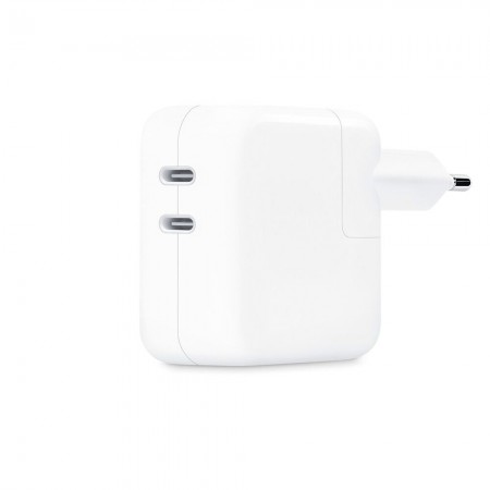 Зарядний пристрій 35W Dual USB-C для Apple MacBook, iPhone, iPad (MNWP3ZM/A)