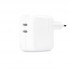 Зарядний пристрій 35W Dual USB-C для Apple MacBook, iPhone, iPad (MNWP3ZM/A)