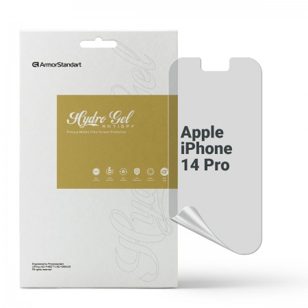 Гідрогелева плівка ArmorStandart антишпигун для Apple iPhone 14 Pro, діагональ 6.1