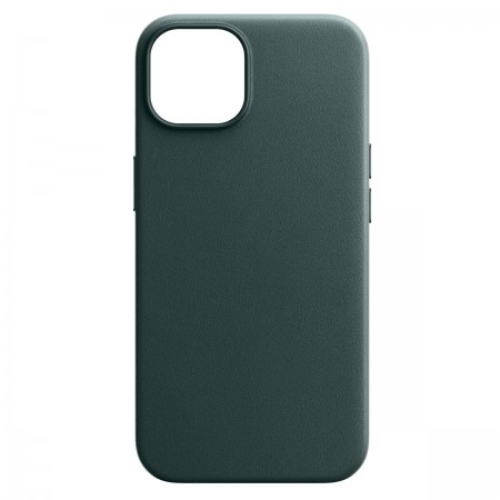 Чохол ArmorStandart FAKE Leather Case для iPhone 14 з екошкіри з MagSafe, Shirt Green (зелений)