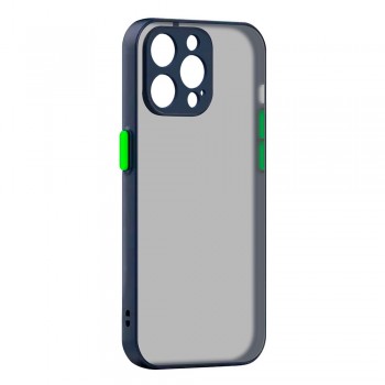 Чехол ArmorStandart Frosted Matte с матовой задней стенкой для Apple iPhone 14 Pro Max, синий (Navy Blue)