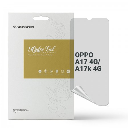 Гідрогелева плівка ArmorStandart антишпигун для OPPO A17 4G/A17k 4G, діагональ 6.56