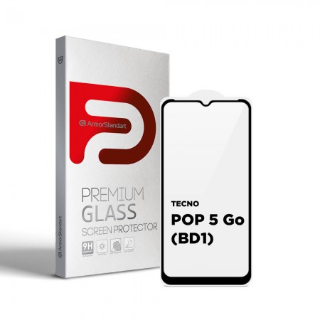 Защитное стекло ArmorStandart Full Glue для Tecno POP 5 Go (BD1), 5.71