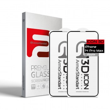 Набор защитных стёкол ArmorStandart Icon 3D для iPhone 14 Pro, 2 шт., диагональ 6.1