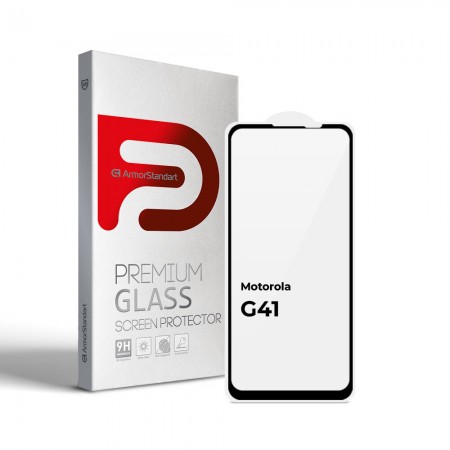 Защитное стекло ArmorStandart Full Glue для Motorola G41, 6.4