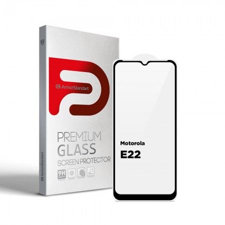 Захисне скло ArmorStandart Full Glue для Motorola E22 6.5