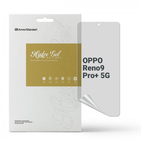 Гидрогелевая пленка ArmorStandart антишпион для OPPO Reno9 Pro+ 5G, диагональ 6.7