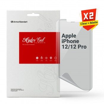 Гідрогелева плівка ArmorStandart матова для Apple iPhone 12/12 Pro, діагональ 6.1 Гідрогелева плівка ArmorStandart матова для Apple iPhone 12/12 Pro, діагональ 6.1
