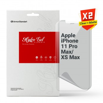 Гідрогелева плівка ArmorStandart матова для Apple iPhone 11 Pro Max/XS Max, діагональ 6.5 Гідрогелева плівка ArmorStandart матова для Apple iPhone 11 Pro Max/XS Max, діагональ 6.5