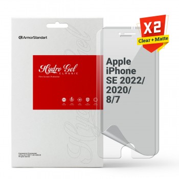 Гідрогелева плівка ArmorStandart матова для Apple iPhone SE 2022/2020/8/7, діагональ 4.7 Гідрогелева плівка ArmorStandart матова для Apple iPhone SE 2022/2020/8/7, діагональ 4.7