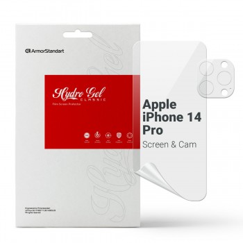 Набір гідрогелевої плівки ArmorStandart Clear для екрана та камери Apple iPhone 14 Pro