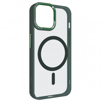 Чохол ArmorStandart Unit MagSafe для iPhone 13 прозорий, Dark Green (зелений) Чохол ArmorStandart Unit MagSafe для iPhone 13 прозорий, Dark Green (зелений)