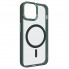 Чохол ArmorStandart Unit MagSafe для iPhone 13 прозорий, Dark Green (зелений)