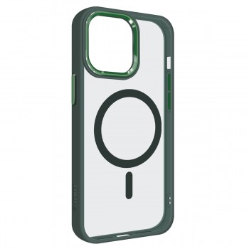 Чехол-накладка ArmorStandart Unit MagSafe для Apple iPhone 13 Pro Max, Dark Green (зелёный)