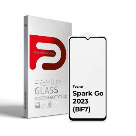 Захисне скло ArmorStandart Full Glue для Tecno Spark Go 2023 (BF7), 6.6