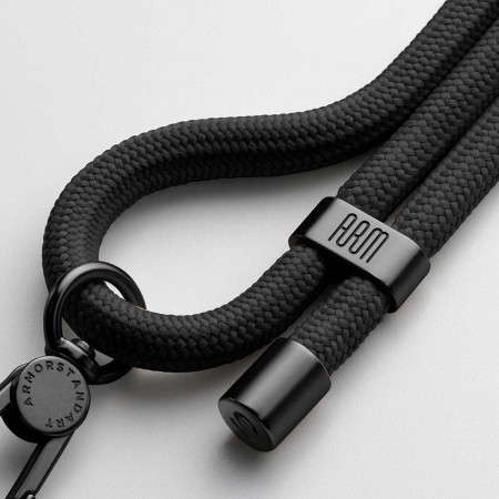 Ремінець для смартфона ArmorStandart Rope Black Onyx with Dark holder, Black Onyx (чорний)