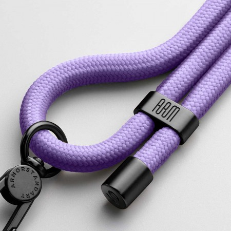 Ремінець для смартфона ArmorStandart Rope Black Lavander with Dark holder, Black Lavander (фіолетовий)