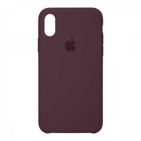Силиконовый чехол-накладка ArmorStandart Original Silicone Case для Apple iPhone XS/X, Plum