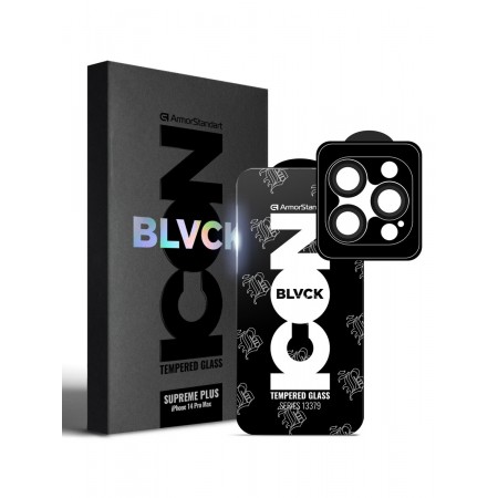 Захисне скло ArmorStandart Supreme Plus Black Icon для iPhone 14 Pro Max 6.7