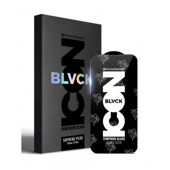 Защитное стекло ArmorStandart Supreme Black Icon для Apple iPhone 15 Plus, 6.7