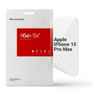 Гідрогелева плівка ArmorStandart для Apple iPhone 15 Pro Max, діагональ 6.7 Гідрогелева плівка ArmorStandart для Apple iPhone 15 Pro Max, діагональ 6.7