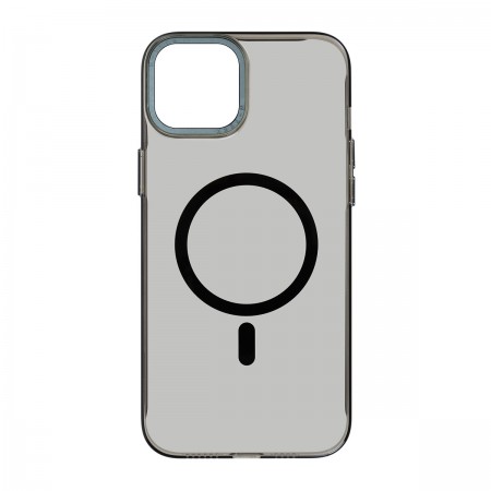 Чохол-накладка ArmorStandart Y23 MagSafe для Apple iPhone 14, прозорий чорний