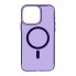 Чехол ArmorStandart Y23 MagSafe для Apple iPhone 15 Pro, фиолетовый (Transparent Purple)