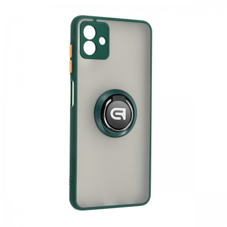 Чехол-накладка ArmorStandart Frosted Matte Ring для Samsung A04 (A045), Dark Green (зеленый)