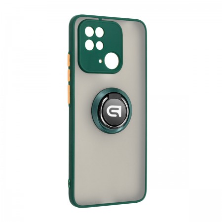 Чехол ArmorStandart Frosted Matte Ring для Xiaomi Redmi 10C Dark Green