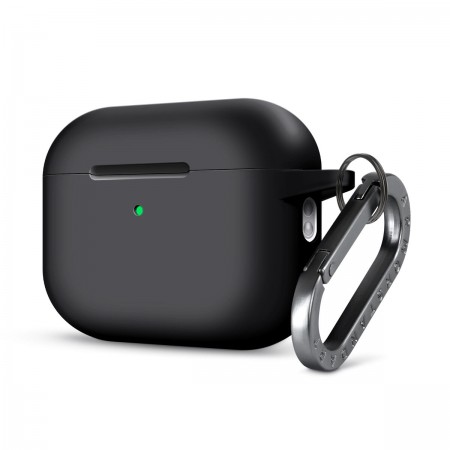 Силіконовий чохол ArmorStandart Hang Case для Apple AirPods Pro 2 з карабіном, чорний