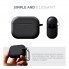 Силіконовий чохол ArmorStandart Hang Case для Apple AirPods Pro 2 з карабіном, чорний