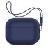 Силиконовый чехол для наушников ArmorStandart Silicone Case with straps для Apple Airpods Pro 2, с ремешком, тёмно-синий