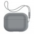 Силиконовый чехол для наушников ArmorStandart Silicone Case with straps для Apple Airpods Pro 2 с ремешком, серый