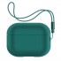 Силиконовый чехол для наушников ArmorStandart Silicone Case with straps для Apple AirPods Pro 2, тёмно-зелёный