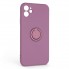 Чохол ArmorStandart Icon Ring для Apple iPhone 11, силікон + метал, Grape (фіолетовий)