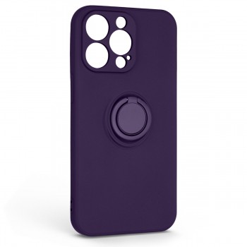 Чехол с магнитным кольцом ArmorStandart Icon Ring для Apple iPhone 13 Pro, Dark Purple