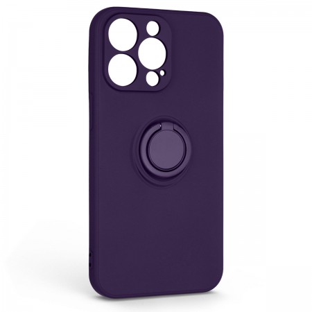 Чехол с магнитным кольцом ArmorStandart Icon Ring для Apple iPhone 13 Pro, Dark Purple