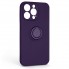 Чехол с магнитным кольцом ArmorStandart Icon Ring для Apple iPhone 13 Pro, Dark Purple