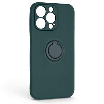 Чохол-накладка ArmorStandart Icon Ring для Apple iPhone 13 Pro, силікон, темно-зелений Чохол-накладка ArmorStandart Icon Ring для Apple iPhone 13 Pro, силікон, темно-зелений