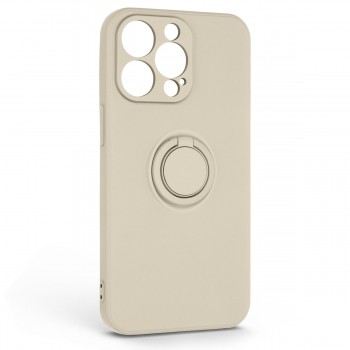 Чохол-накладка ArmorStandart Icon Ring для Apple iPhone 13 Pro, силікон, Stone (колір слонової кістки) Чохол-накладка ArmorStandart Icon Ring для Apple iPhone 13 Pro, силікон, Stone (колір слонової кістки)