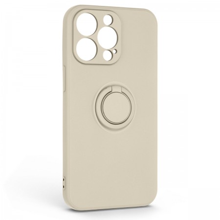 Чехол-накладка ArmorStandart Icon Ring для Apple iPhone 13 Pro, силикон, Stone (цвет слоновой кости)