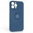 Чехол с магнитным кольцом-держателем ArmorStandart Icon Ring для Apple iPhone 13 Pro Max, Blue