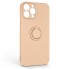 Чехол-накладка ArmorStandart Icon Ring для Apple iPhone 13 Pro Max, силикон, Pink Sand (пудровый)