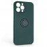 Чохол із магнітним кільцем ArmorStandart Icon Ring для Apple iPhone 13 Pro Max, Dark Green
