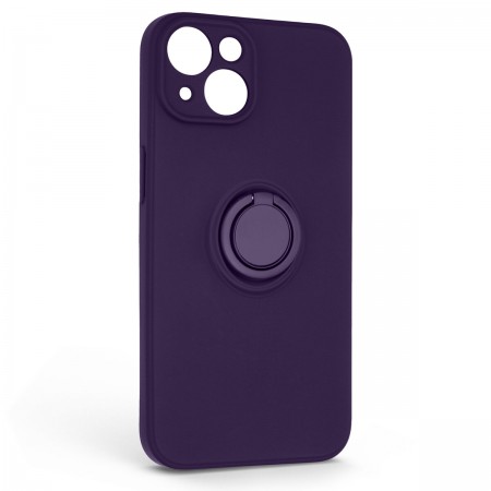 Чохол ArmorStandart Icon Ring для iPhone 14 з кільцем-тримачем, Dark Purple (фіолетовий)
