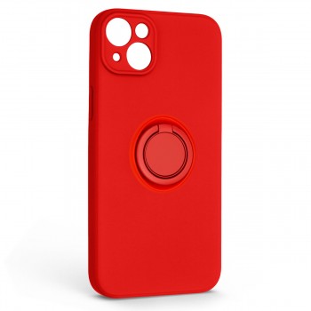 Силиконовый чехол с кольцом ArmorStandart Icon Ring для Apple iPhone 14 Plus Red