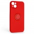 Силіконовий чохол із кільцем ArmorStandart Icon Ring для Apple iPhone 14 Plus Red