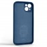 Силиконовый чехол с кольцом-держателем ArmorStandart Icon Ring для Apple iPhone 14 Plus Blue