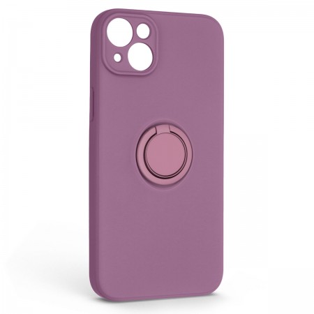 Силиконовый чехол с кольцом ArmorStandart Icon Ring для Apple iPhone 14 Plus, Grape