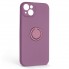 Силиконовый чехол с кольцом ArmorStandart Icon Ring для Apple iPhone 14 Plus, Grape